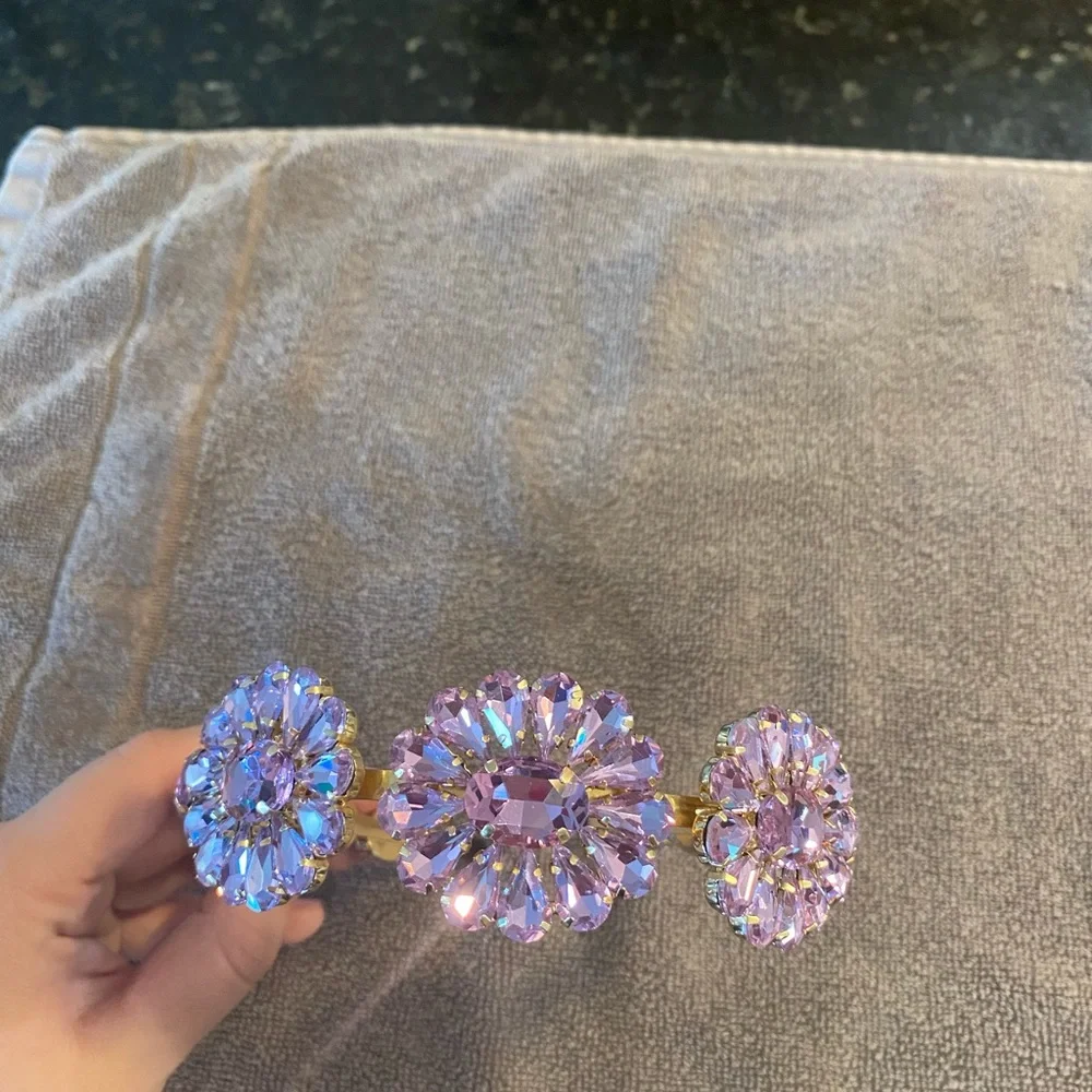 Brand new rhinestone purple colored‎ headband